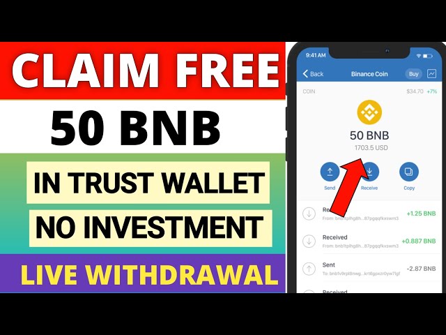 無料の BNB Airdrop - 無料の 50$ BNB In Trust Wallet を請求 - 無料の Airdrop トークン |投資はありません 🤑