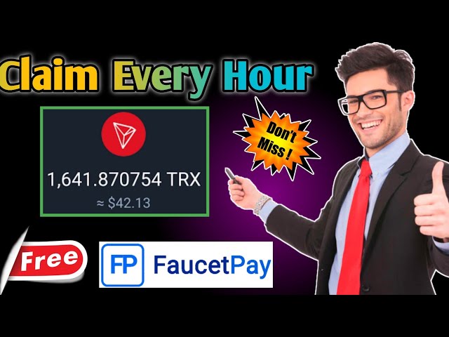 Réclamez TRX toutes les heures | 5 $ à 10 $ tous les jours | Application de gains Faucetpay 2024 | Application de gain de pièces TRX 2024