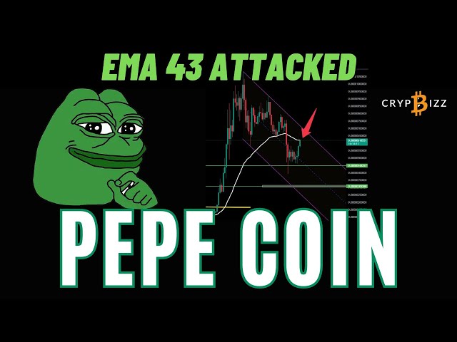 🐸 佩佩币 PEPE EMA43 受到攻击！ -技术分析更新，佩佩价格预测