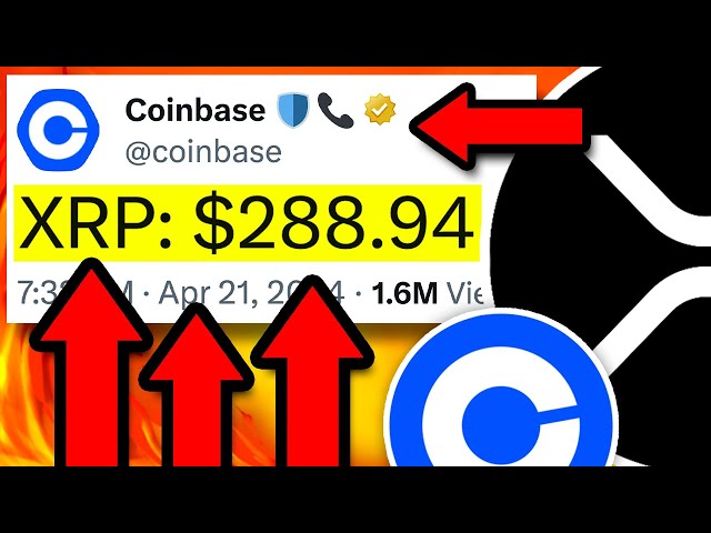 XRP 首席执行官：COINBASE 重磅承诺！！！ 288.94 美元 XRP 现在可以了！！！ - 瑞波币 XRP 今日新闻