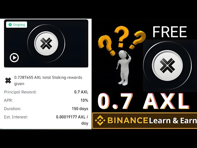 加密货币 Binance AXL 测验付款证明 ||收到 0.7 Axelar 硬币 ||如何查看您的奖励