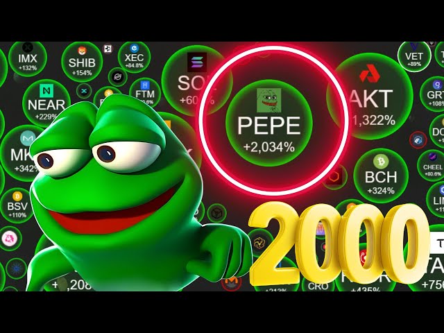 PEPE 幣大幅上漲 2043%