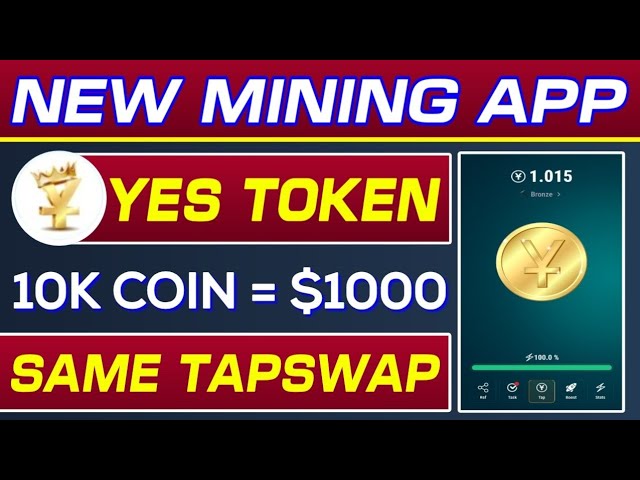 Ja Token Neue Mining-Plattform 2024 | Ja Token Gleicher TapSwap | 10.000 Münzen = 1000 $ | Rizwan Blouch