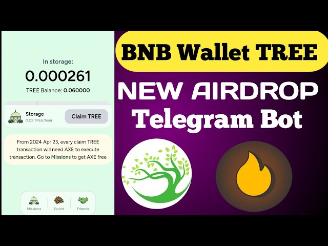 NEW AIRDROP BNB ウォレット TREE 同じホットコイン NEAR ウォレット テレグラムボット