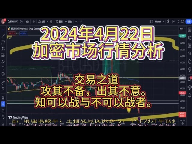 【2024年4月22日加密市场分析BTC ETH大饼以太坊比特币】