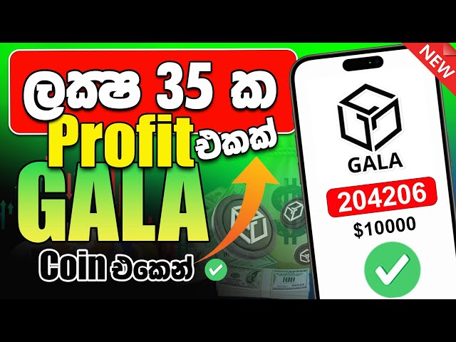 GALA Coin Binance Sinhala から 350 万の利益