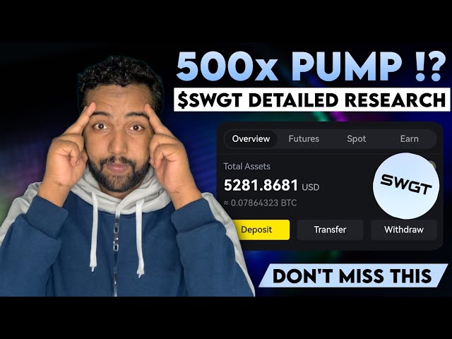 Vous avez manqué 1000x PUMP en $PEPE ? Examen honnête et détaillé basé sur la recherche de SWGT Coin - PROCHAIN ​​CRYPTO GEM ?