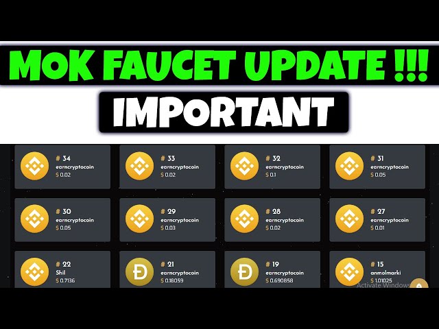 Mok Faucet Update | Earn Free Faucet | Claim Free Coin Per Minute