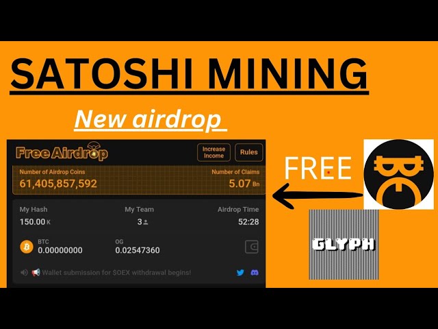 COMMENT RÉCLAMER UN JETON OG DANS L'APPLICATION SATOSHI / CORE MINING