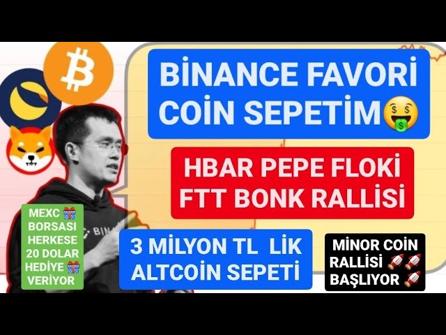 HBAR PEPE FLOKİ FTT BONK RALLY🚨MINOR COIN RALLY STARTET🚨BINANCE MEINER LIEBLINGSMÜNZWAGEN🚨#BTC ACHTUNG