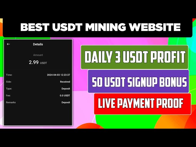 新USDT挖矿网站|今日USDT挖矿网站 |每日3.2 USDT | Trx 矿场 |交易收益