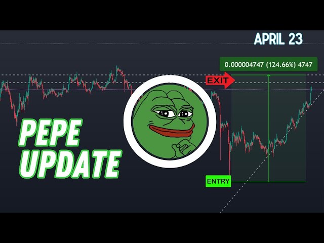 pepe coin price prediction, 20% price hike | Pepe coin price update | Scalping April 23, 2024