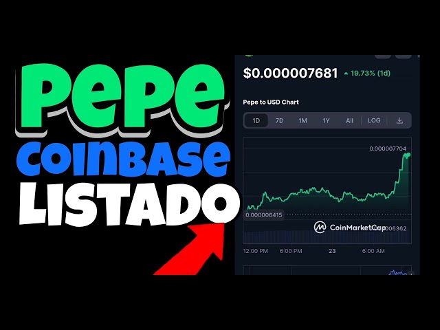 Pepe Coin + Coinbase Precio PUMP Rumbo $0.00001 #pepecoin