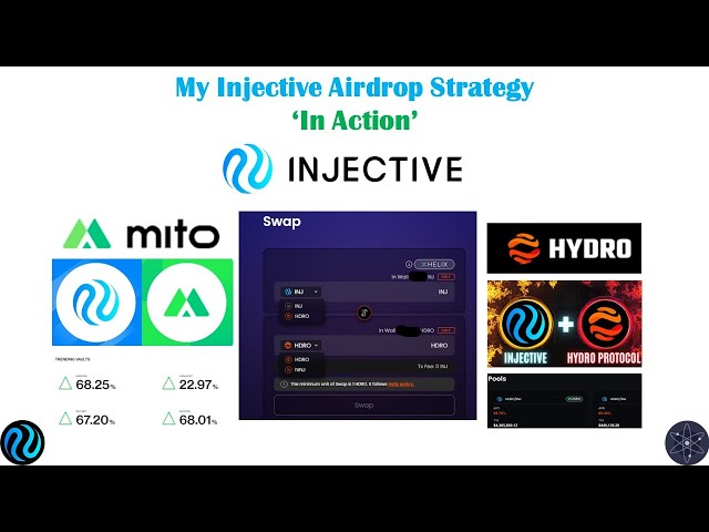 #Injective (#INJ) 'passive #crypto airdrop farming': #HDRO, #MITO - realistic and efficient approach