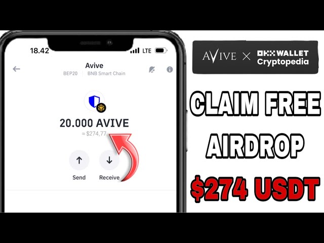 Fordern Sie den kostenlosen Airdrop Avive Token ~ 274 USDT auf Trustwallet an