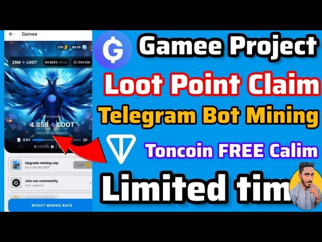 무료 $1000 $Ton 코인 🔥 - Gamee Telegram BOT 암호화폐 플레이를 통해 2024년 투자 없이 게임을 획득하세요 🚀