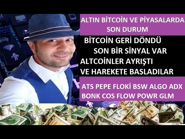 ビットコイン ヴェ アルトコインレルデ ソン ドゥルム。 ATS PEPE FLOKİ BSW ALGO ADXBONK COS FLOW POWER GLM