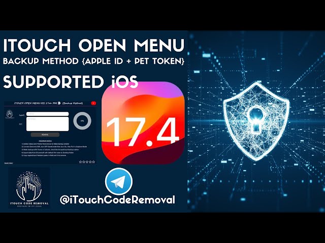 🔥🔥 開啟選單 FMI 關閉 iOS 17.4.1 [ITOUCH 2024 的寵物令牌備份方法]🔥🔥 {IPHONES & IPADS}✅