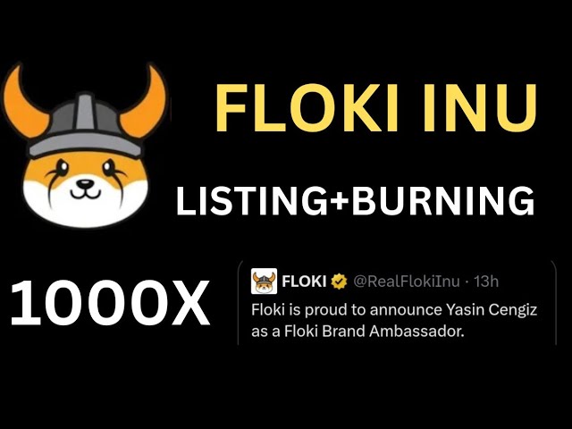 Floki Inu 今日新聞 |上市新聞 |弗洛基犬 1000x |重大公告即將發布 |燃燒