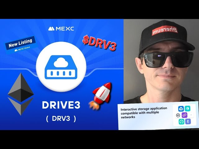 $DRV3 - DRIVE3 代币加密货币 DRV3 MEXC 全球 ETH 以太坊 UNISWAP DRIVE 3 区块链 ERC20 全新