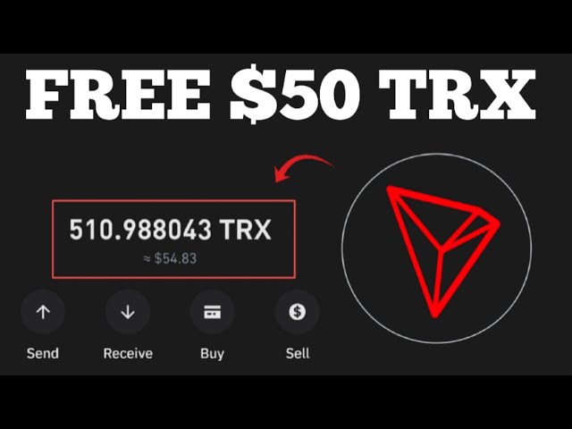 提交您的 Tron 地址即可領取免費 500 Trx 代幣