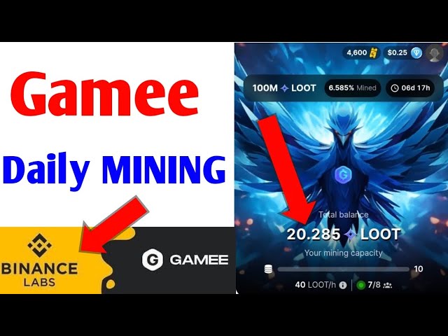 Gamee Token Free Mining | Verdienen Sie kostenlose Beute-Token | Unterstützt durch Binance | Telegram-Bot-Mining