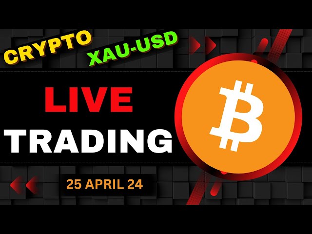 🟢 Trading en direct de Bitcoin | Bitcoin en direct | Trading de crypto en direct | 25 avril 2024 #bitcoinlivetrading