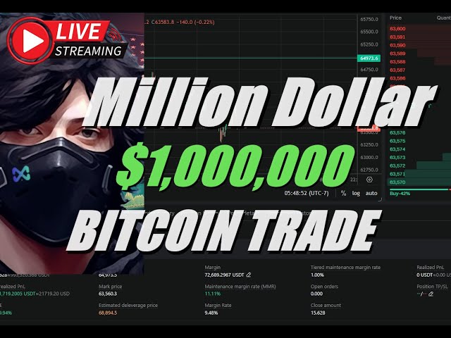 实时 - 1,000,000 美元的比特币交易 - BTC 即将......