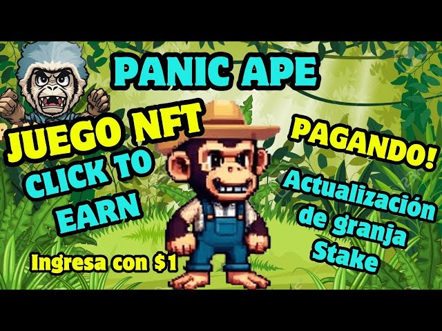 🐒 PANIC APE 🐒 - 새로운 농장 업데이트 📢 스테이크 토큰 PAPE - 최소 투자로 NFT 게임 지불 🤑