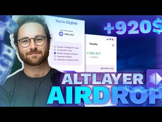 Largage aérien AltLayer | Tutoriel Crypto Airdrop 2024 | Comment réclamer un jeton Alt