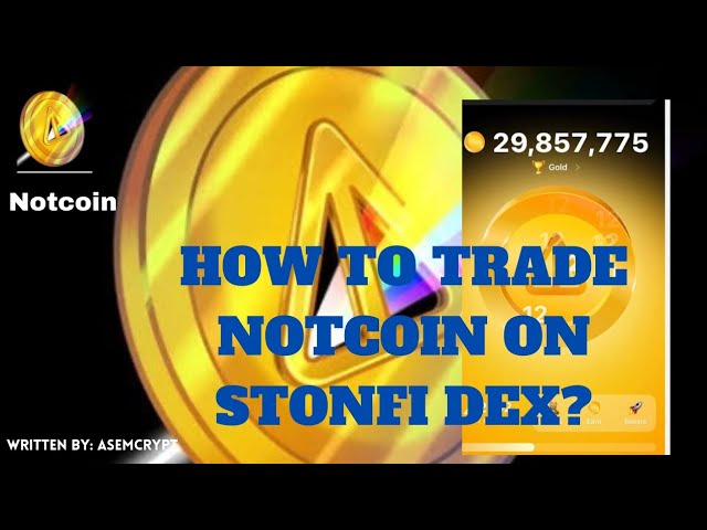 如何在 STONFI DEX 上購買 NOTCOIN ||使用 TON 代幣進行 WNO 交易