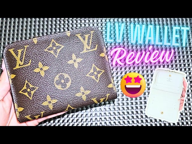 Sehen Sie sich die Louis Vuitton Porte Monnaie Insolite-Münzbrieftasche aus nächster Nähe und persönlich an! + Was hineinpasst