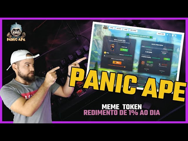 PANIC APE - 하루 1% 수익률의 MEME TOKEN!