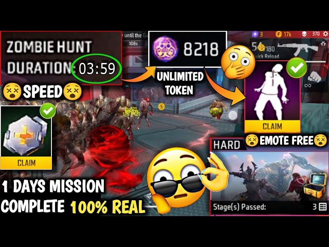 Grim Token Unlimited & Zombie Hunt jaldi kaise katm karen Zombie Token kaise milega Reveal Token FF