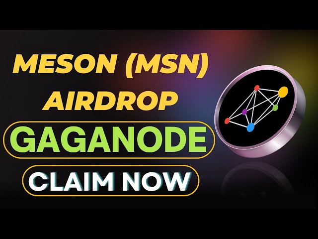 GagaNode マイニング エアドロップ アップデート |無料の Meson Network (MSN) トークンを請求する |投稿者: サクセス