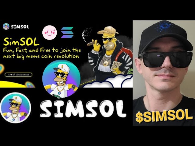 $SIMSOL - SIMSOL TOKEN PRÉVENTE CRYPTO PIÈCE SIMPSON SOL SOLANA MEMECOIN SIM MEME HOMER RAYDIUM ORCA