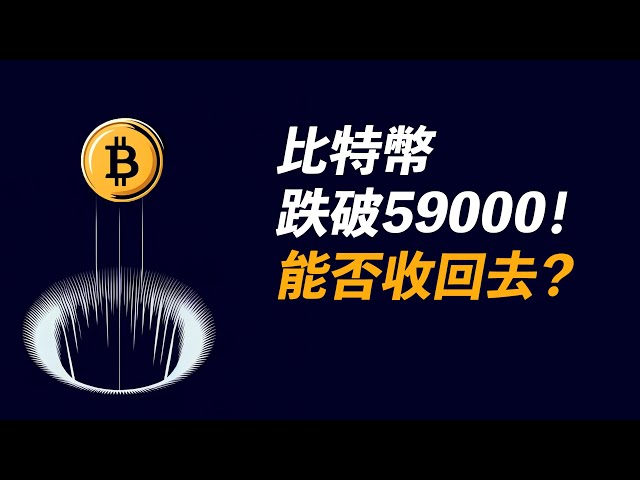 BTC跌破59000！如果跌破前期低点，还能回调吗？ 52,000以下？ 【最新】