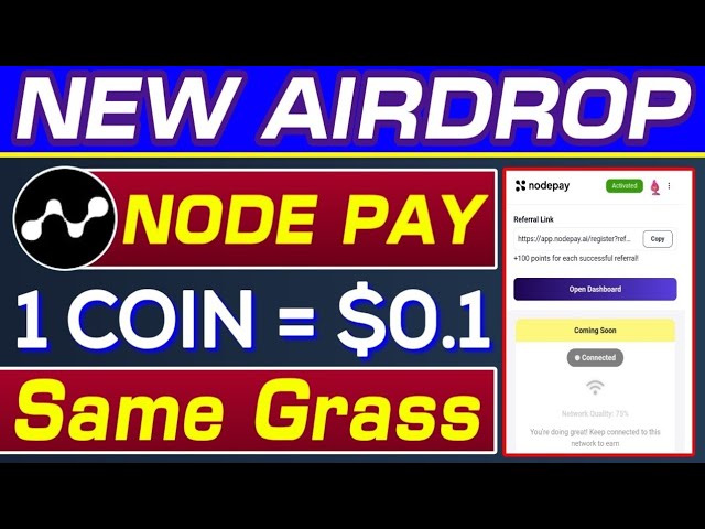 NodePay の新しい Airdrop 2024 | NodePay はメキシコの OKX によって支援されています | 1 コイン価格 $0.1 |リズワン・ブルーチ