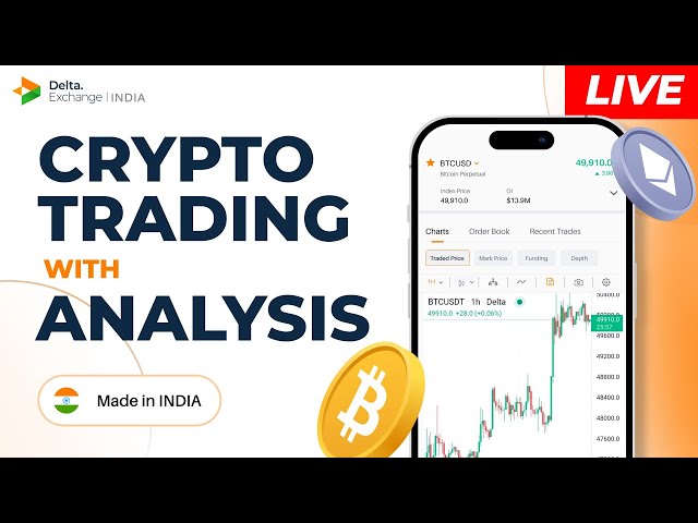 Live-Handel mit Krypto-Optionen | 3. Mai | Bitcoin-Vorhersage live || Delta Exchange Indien