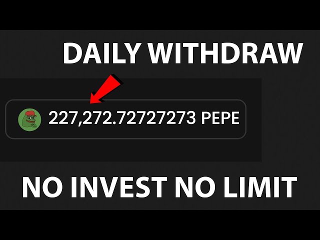 Pepe Coin Mining ウェブサイトの出金証明 |ペペコイン | 99年代のメンター