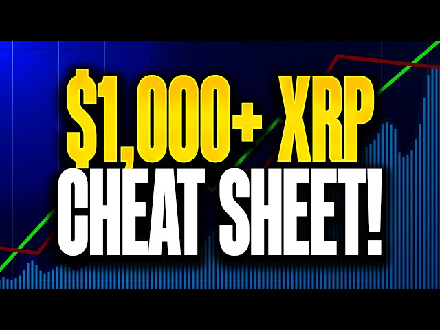 RIPPLE XRP🚨⚠️THE CHEAT SHEET TO $1,000 PER XRP⚠️XRP WAS CHOSEN!