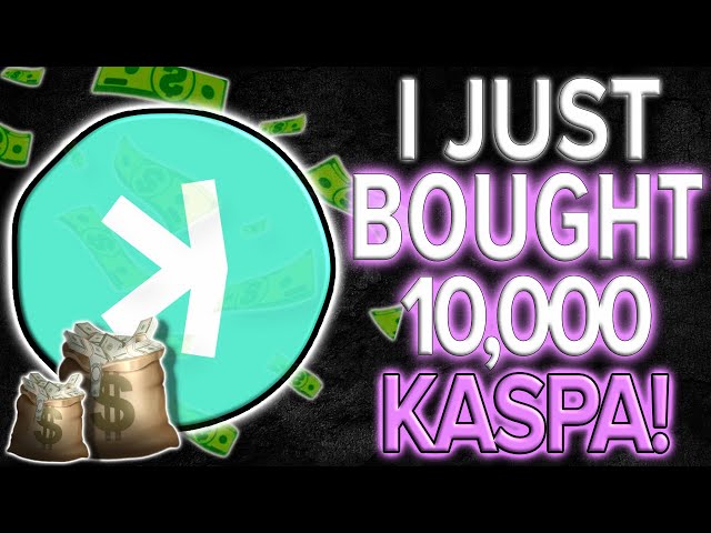 $KAS KASPA🔥 – JUST BOUGHT 10,000 MORE KASPA! | MAJOR BULLISH CATALYSTS IMMINENT + ALPHA