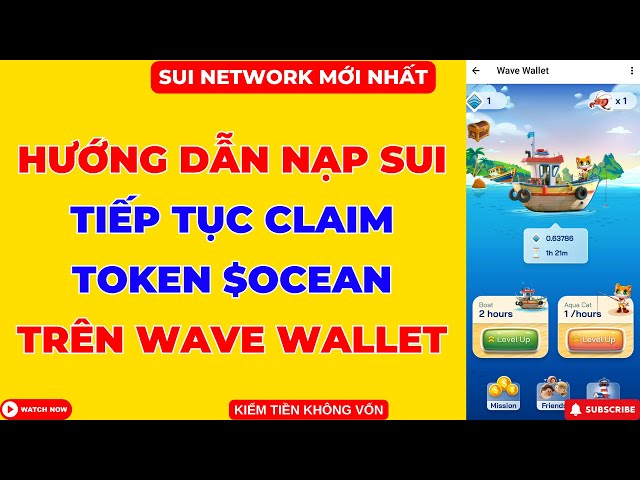 Wave Wallet - Instructions for Depositing SUI to Continue Claiming OCEAN Tokens on Wave Wallet