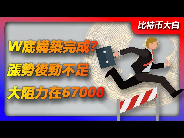 5月6日のビットコイン市場分析 |ビットコインが底を打って反発した後、W字底は完成したのか？強気派はゆっくりと上昇しているが、抵抗値の67,000にはまだ達していない。どうやら上向きのようです