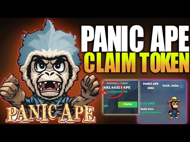 🔥PANIC APE의 첫 번째 토큰 청구🤯 TVL이 100,000에 도달했습니다.#BTC #TOKEN