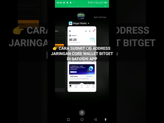 即時簡短教學如何在 Satoshi APP 上提交 OG 位址 BITGET 核心錢包網絡