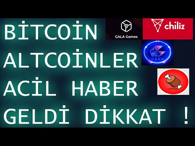 BİTCOİN ALTCOİNLER AMAN DİKKAT ! #ceekvr #bitcoin #chilizcoin #chz #pepecoin #galagames #flokiinu