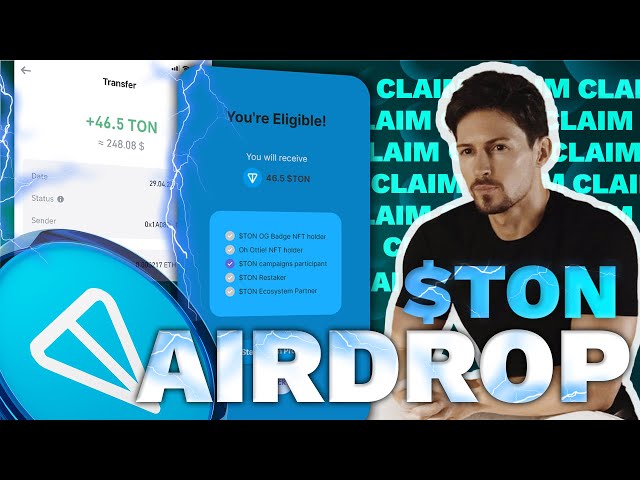 Largage aérien de Toncoin | Comment réclamer un Airdrop | Tutoriel Ton Airdrop