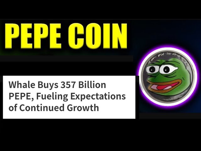 PEPE Coin Today News | PEPE Coin 100x Pump | Burning | New Listing | Whale Buy 357 Billion