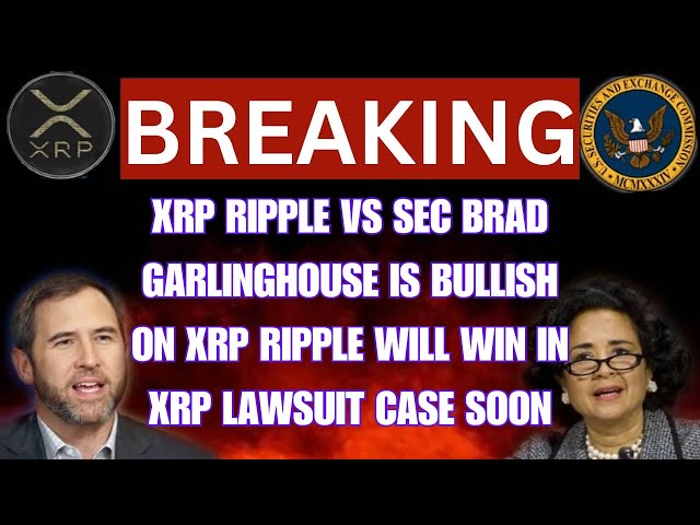 XRP RIPPLE VS SEC: BRAD GARLINGHOUSE IS BULLISH ON XRP RIPPLE WILL WIN IN XRP RIPPLE LAWSUIT SOON!!